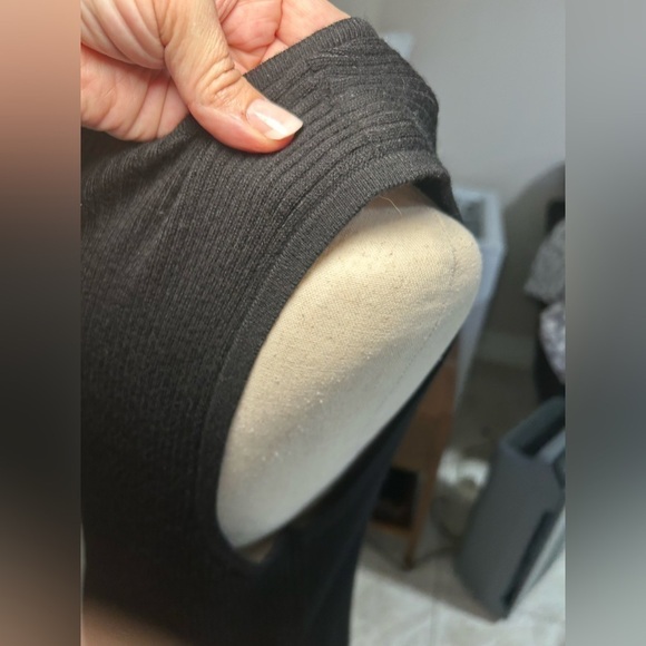 Magaschoni Black Knit Midi Dress - Picture 8 of 9